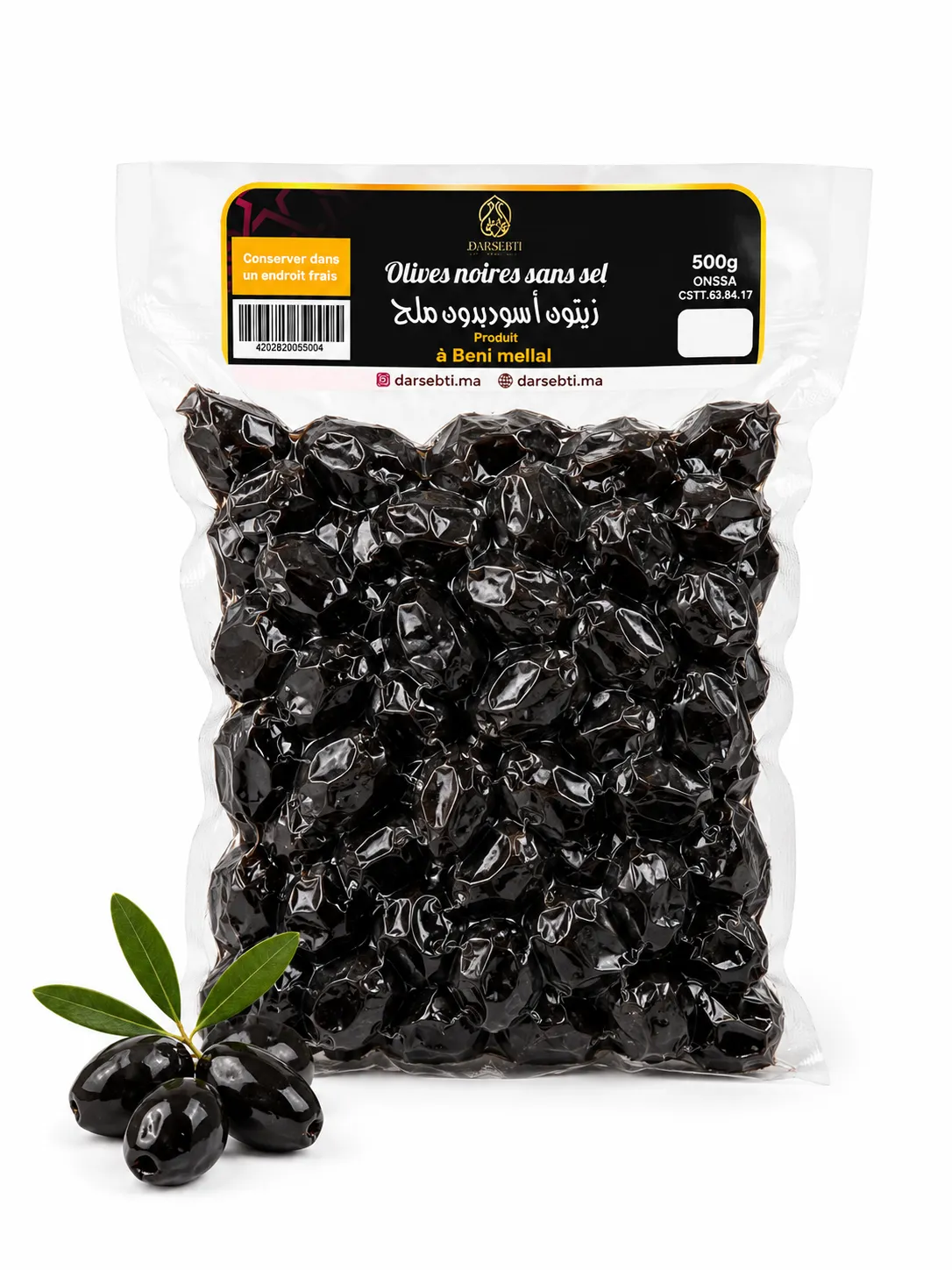 Olives noires sans sel