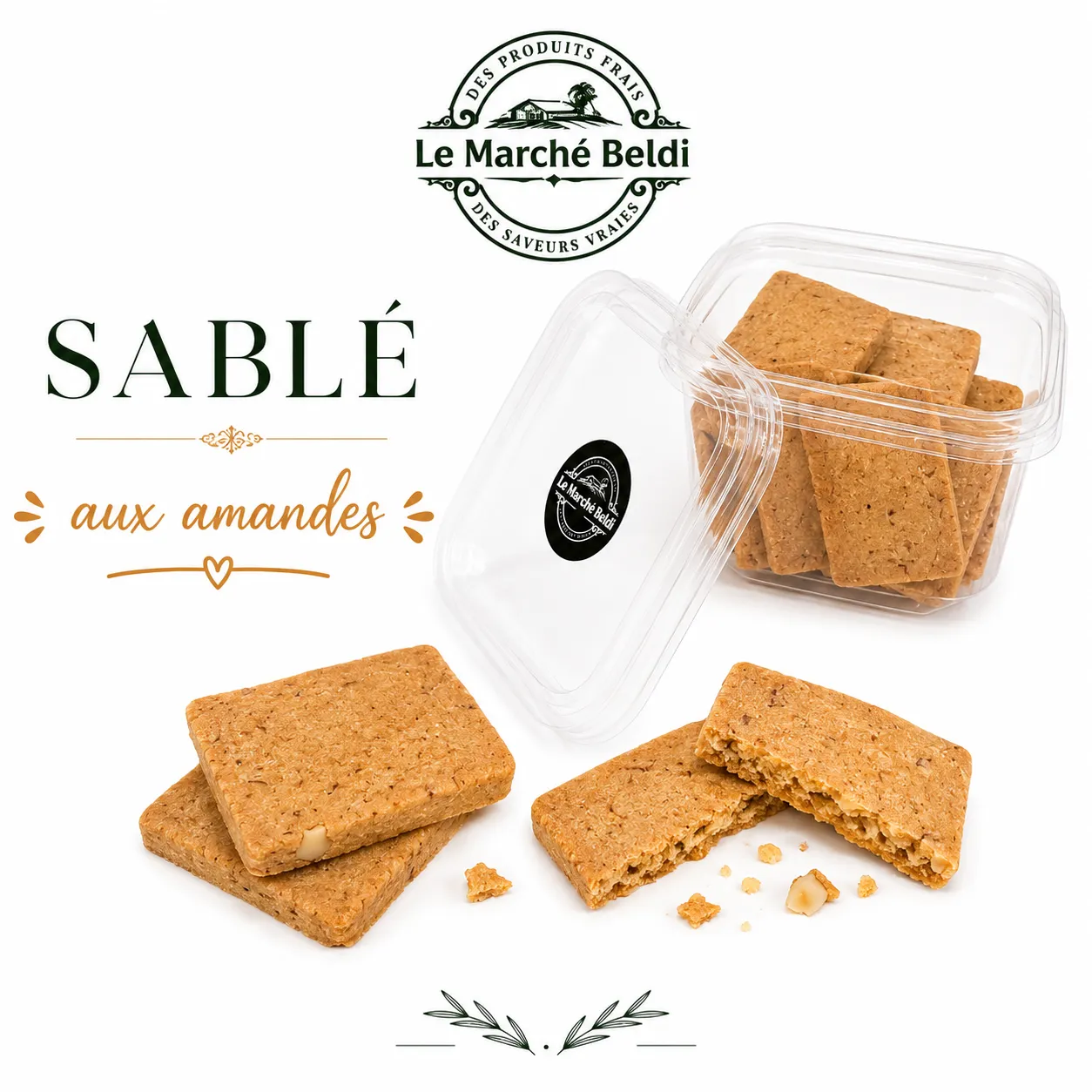 Sablé vanille amandes