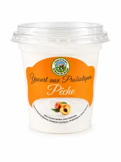 Yaourt probiotique Pêche