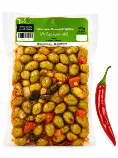 Olives vertes charmoula piquante