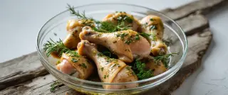 Pilon de poulet mariné