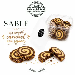 Escargot caramel sésame